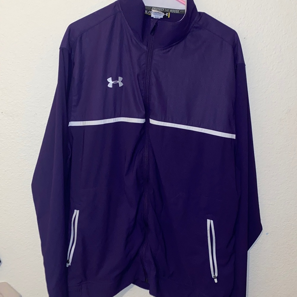 Purple under armor fleece jacket